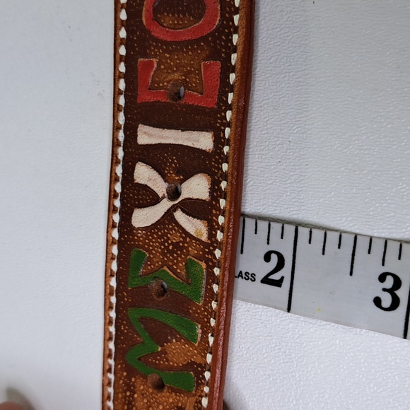 Mexico Leather Belt Waist 43-53" - Picture 7 of 13